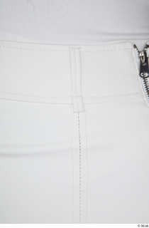 Adelle Sabelle casual dressed hips white leather skirt 0011.jpg